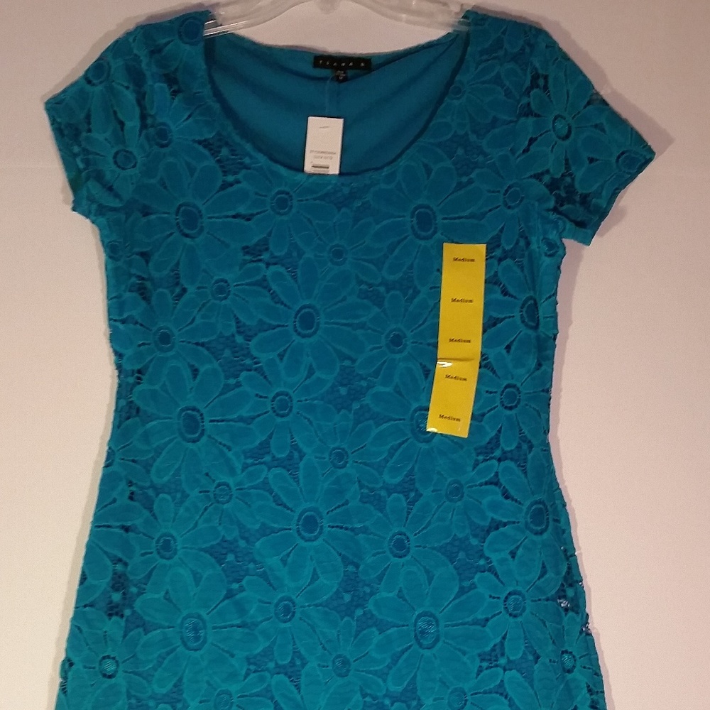 Teal Lace Dress